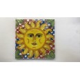Quadro In Tela Sole - Sicilia Bedda 20x20cm Cornice In Legno 3