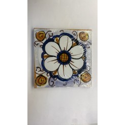 Quadro In Tela Sicilia Bedda - Fiore Big 20x20cm Cornice In Legno 3