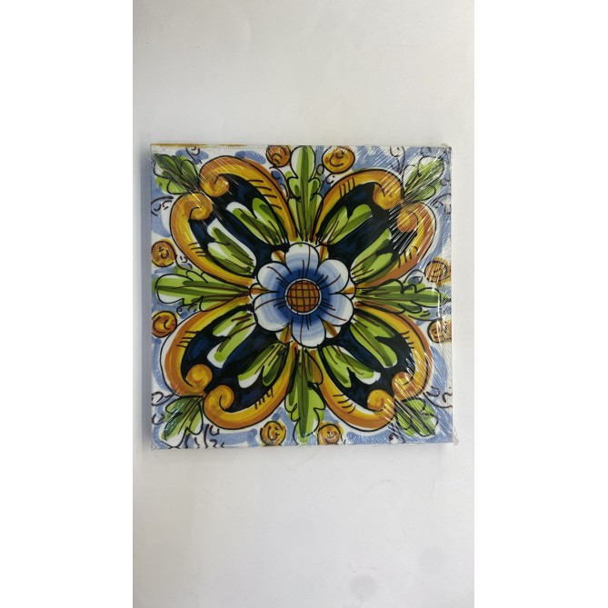 Quadro In Tela Sicilia Bedda - Barocco 20x20cm Cornice In Legno 3