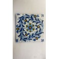 Quadro In Tela Sicilia Bedda - Mini Maioliche 20x20cm Cornice In Legno 3