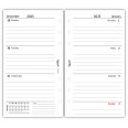 Ricambio agenda organizer settimanale in lingua INGLESE - 9,5x17cm 90gr bianco 6