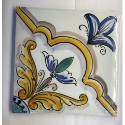 Quadro In Tela Sicilia Bedda Yellow 30x30cm Cornice In Legno 3