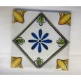 Quadro In Tela Sicilia Bedda Blue 30x30cm Cornice In Legno 3