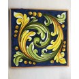 Quadro in tela Sicilia Bedda Vortice 30x30cm cornice in legno 3