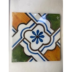 Quadro in tela Sicilia Bedda Green Orange 30x30cm cornice in legno 3