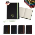 Taccuino Notes 14x21 Con Elastico Carta Avorio E Profili Colorati Copertina Rigida, 10