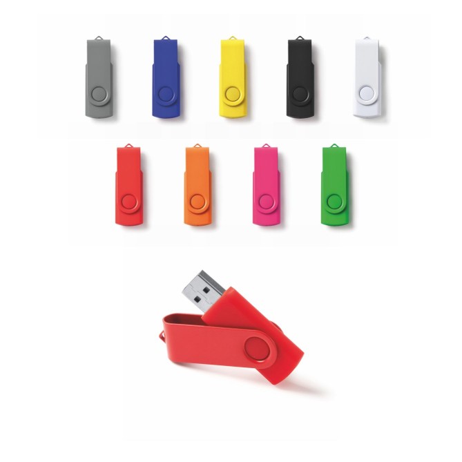 Chiavetta USB da 16GB dal design girevole elegante in colori vivaci 10