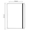 Taccuino Blocco Notes Flessibile Con Elastico - 14x20,5 CM a Righe 11