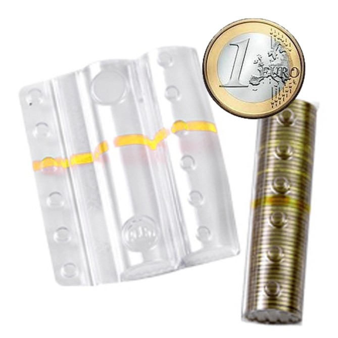Blister In Plastica Per Monete 1euro 20 Pezzi Contenitori Monete 1