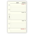 Ricambio agenda organizer settimanale 2026 7x12cm 80gr avorio 2