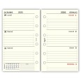 Ricambio agenda organizer settimanale 2026 7x12cm 80gr avorio 3