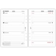 Ricambio Agenda Settimanale Bilingue Italiano/Inglese 2026, Formato A5 15x21 cm, 6 Fori, Carta 90g FSC 1