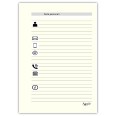 Ricambio agenda organizer settimanale a righe BI-LINGUA 15x21cm A5 6fori multilingua avorio 4