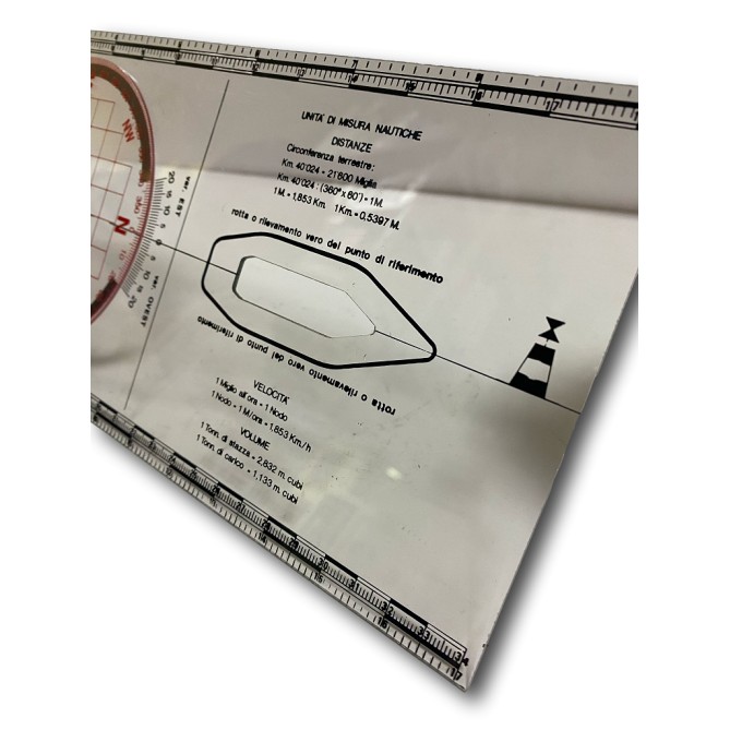 Tracciatore Di Rotta Con Goniometro Course Plotters 35x13cm 5