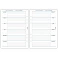 Ricambio agenda organizer settimanale INGLESE  2026 15x21cm A5 90gr 6fori multilingua bianco 4