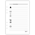 Ricambio agenda organizer settimanale INGLESE  2026 15x21cm A5 90gr 6fori multilingua bianco 5