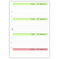 Ricambio agenda organizer settimanale GREEN 15x21cm A5 90gr 6fori 12