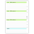Ricambio agenda organizer settimanale GREEN 15x21cm A5 90gr 6fori 13