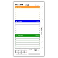 Ricambio agenda organizer settimanale 2026 9,5x17cm 90gr 6 2