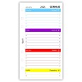 Ricambio agenda organizer settimanale 2026 9,5x17cm 90gr 3
