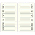 Ricambio agenda organizer giornaliera a righe 2026 9,5x17cm 80gr 6fori avorio 4