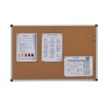 Lavagna con superficie in sughero - cornice in alluminio 90x120 cm 3