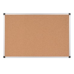 Lavagna con superficie in sughero - cornice in alluminio 90x120 cm 4