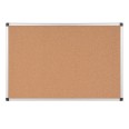Lavagna con superficie in sughero - cornice in alluminio 90x120 cm 4