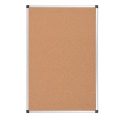 Lavagna con superficie in sughero - cornice in alluminio 90x120 cm 4 2