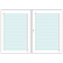 Quadernone spiralato didattico per la dislessia e disgrafia - 50 fogli 100 pagine da 100 Gr 1 2