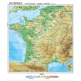 Carta Geografica Murale Francia In Lingua Francese 100x140 Bifacciale Fisica E Politica 1 1.000.000 3