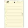 Ricambio Agenda giornaliera A4 con 4 Fori, Orario 8:00-22:30, 2026, Carta Avorio 80g 2