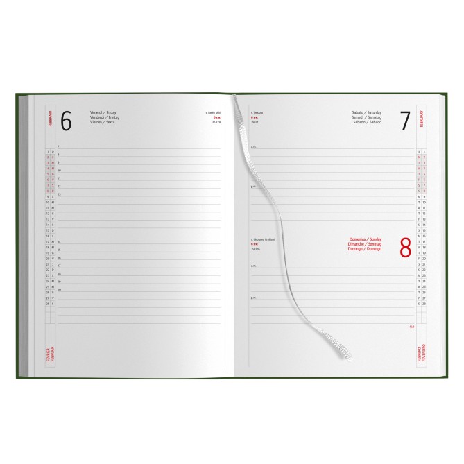 Agenda giornaliera tascabile 2026 sintetico - 12x17cm 13
