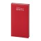 Agenda settimanale tascabile 2026 tessuto 8x15cm multilingua rosso 2