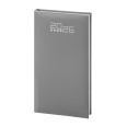 Agenda settimanale tascabile 2026 tessuto 8x15cm multilingua grigio 2