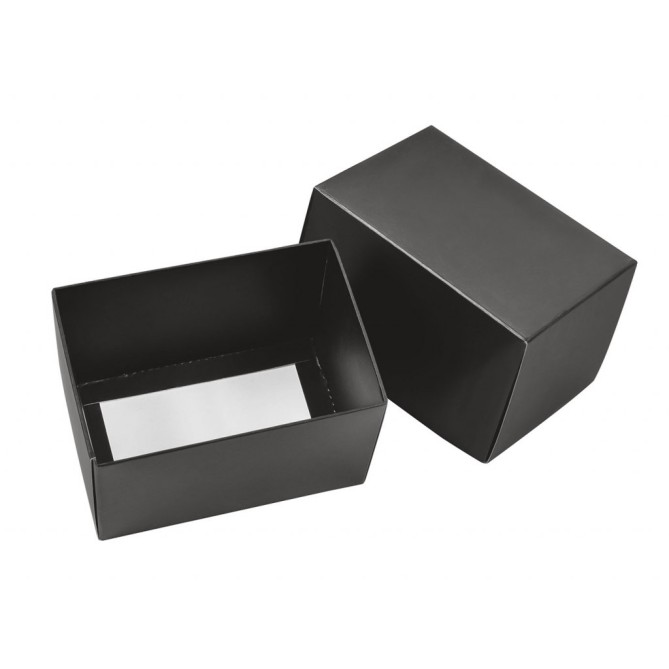 Portafermagli da Scrivania a Forma di Toro, Metallo Cromato, 50x80x20 mm, con Scatola Regalo Nera 3