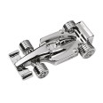 Portafermagli da Scrivania Formula 1 in Metallo Cromato, Design Sportivo, 65x32x15 mm, con Elegante Confezione Regalo Blu 2