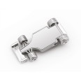 Portafermagli da Scrivania Formula 1 in Metallo Cromato, Design Sportivo, 65x32x15 mm, con Elegante Confezione Regalo Blu 3