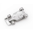 Portafermagli da Scrivania Formula 1 in Metallo Cromato, Design Sportivo, 65x32x15 mm, con Elegante Confezione Regalo Blu 4