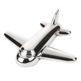 Portafermagli da Scrivania a Forma di Aereo, Metallo Cromato, 78 x 88 x 28 mm, con Scatola Regalo 2