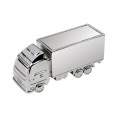 Porta Graffette da Scrivania a Forma di Camion, Metallo Cromato Lucido, 56 x 20 x 25 mm, con Elegante Scatola Regalo 2