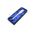 Tagliacarta Elegante in Metallo Cromato con doppio Righello sulla lama , 168mm, con Confezione Regalo 3