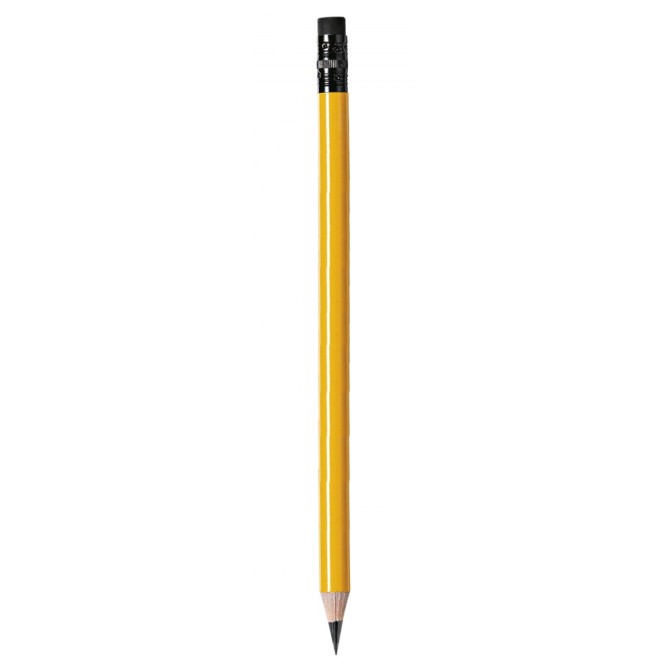 2 pz  Matita MAXI con Gomma, 19 cm, Laccata Gialla, Ideale per Bambini 1