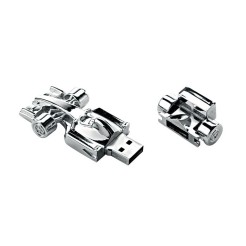 Chiavetta USB Formula 1 in Metallo Cromato, 65mm x 32mm x 15mm, con Custodia Regalo 1 2