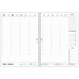 Agenda settimanale 2026 spiralata plastificata 21x30cm A4 bianco 3