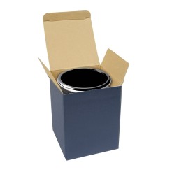 Portapenne elegante da Scrivania in Metallo e Ecopelle, Nero, 9,3 x 7 cm 1 2