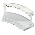 Espositore per Penne in Plexiglass Trasparente ANFITEATRO , 6 Posti, 19 x 8  cm 1