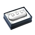 Set di Scrittura di Lusso con Supporto in Metallo Cromato, 3 Sfere Decorative e Penna Stilografica, Confezione Regalo 2