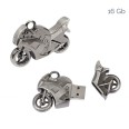 Chiavetta USB 16GB Design Moto, Metallo Satinato, USB 2.0, con Elegante Confezione Regalo 4