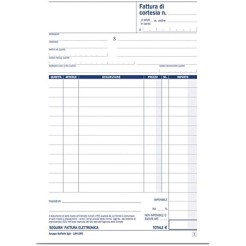 Fattura Di Cortesia 1 Aliquota 3 Copie Autoric 15x21 2 Pezzi Seguita Dalla Fattura Elettronica 1